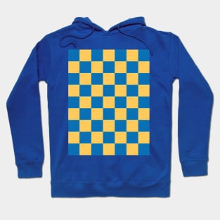 Yellow & Blue Checkerboard Hoodie